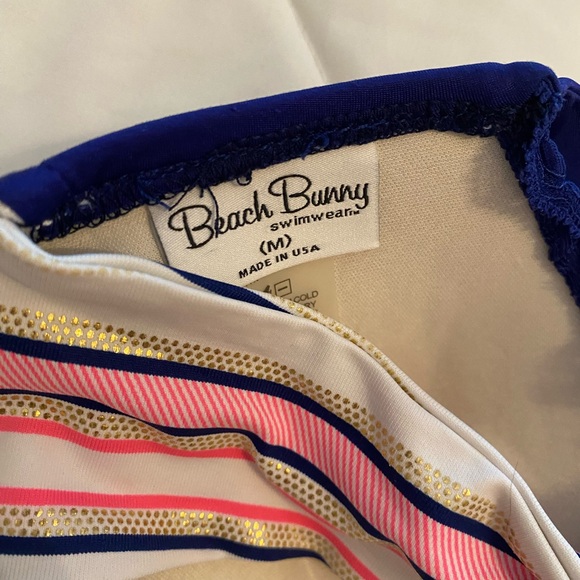 Beach Bunny Purple stripe push up bikini - Picture 3 of 3